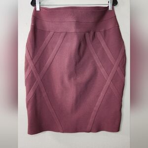 Dusty Rose Elastic Pencil Skirt